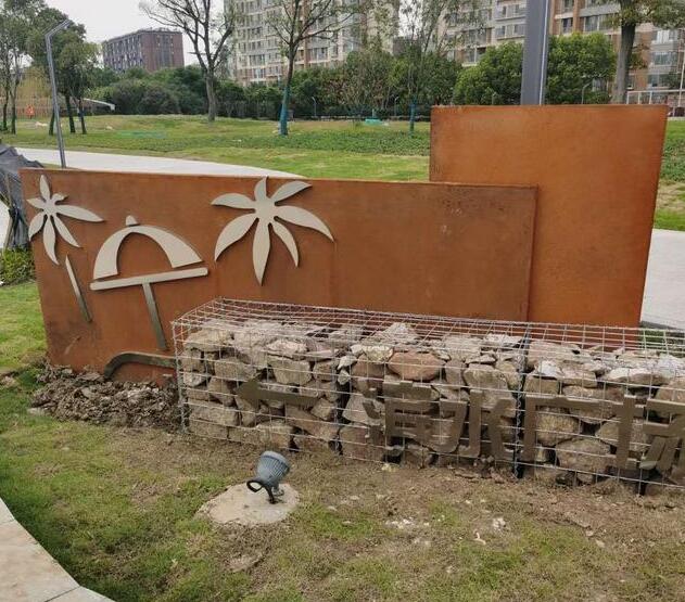 荔湾锈钢板挡土墙